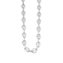 Hot-Selling Coffee Bean Hip-Hop 18K Gold stainless Steel Necklace Bracelet Set Stainless Steel Pig Nose Jewelry