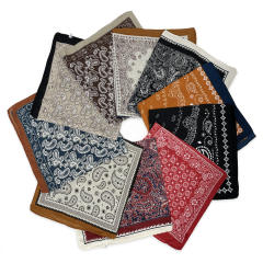 Autumn winter paisley pattern square scarf head scarf