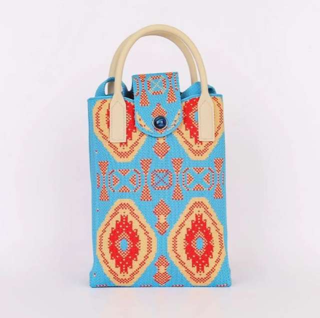 Holiday coloful kniited phone bag crossbody bag
