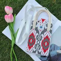 Holiday coloful kniited phone bag crossbody bag