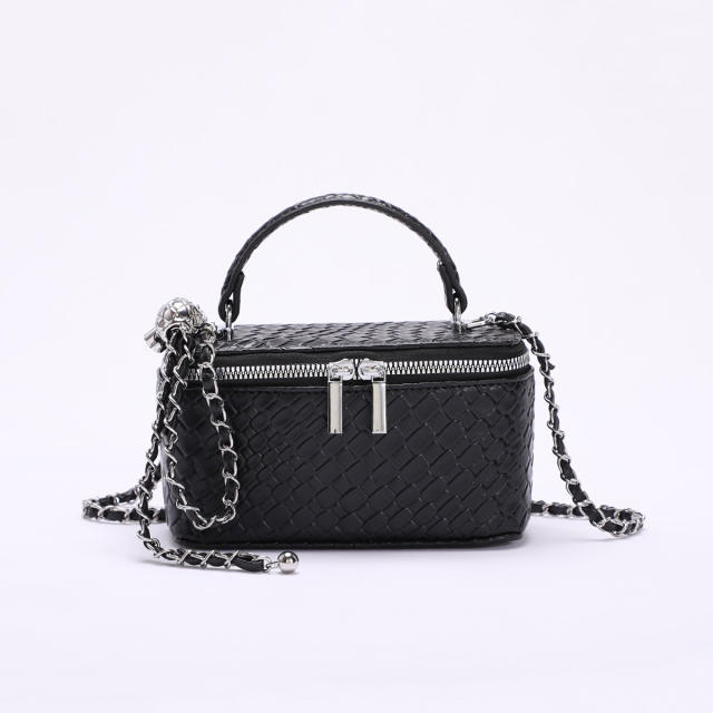 New design quilted pattern box bag chain bag crossbody bag