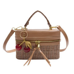 Channel style christmas new year box bag handbag crossbody bag