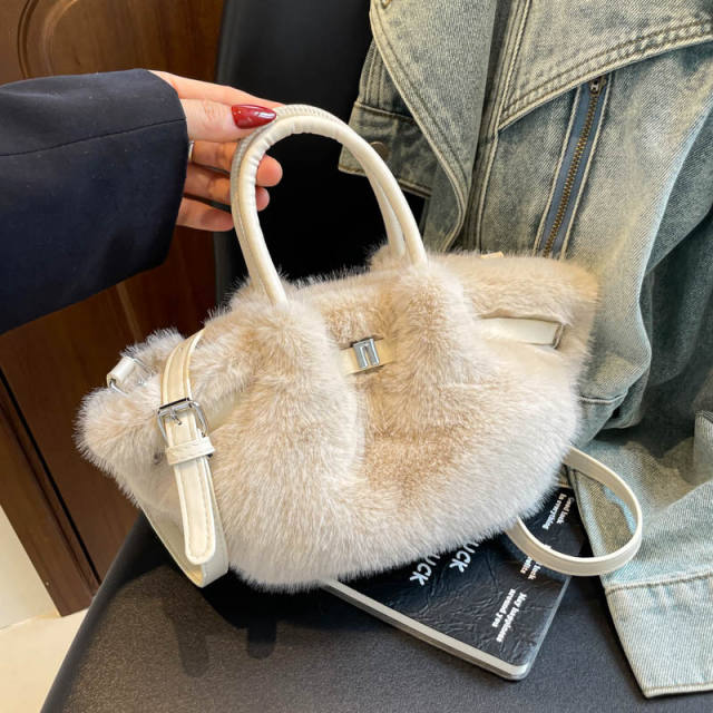 Winter autumn Faux mink fur handbag crossbody bag