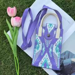 Holiday coloful kniited phone bag crossbody bag