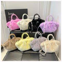Winter autumn Faux mink fur handbag crossbody bag
