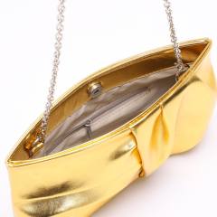 Easy match fold pattern PU leather clutch bag evening bag