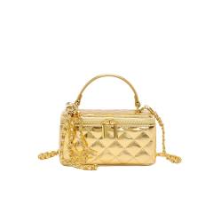 New design quilted pattern box bag chain bag crossbody bag