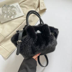 Winter autumn Faux mink fur handbag crossbody bag