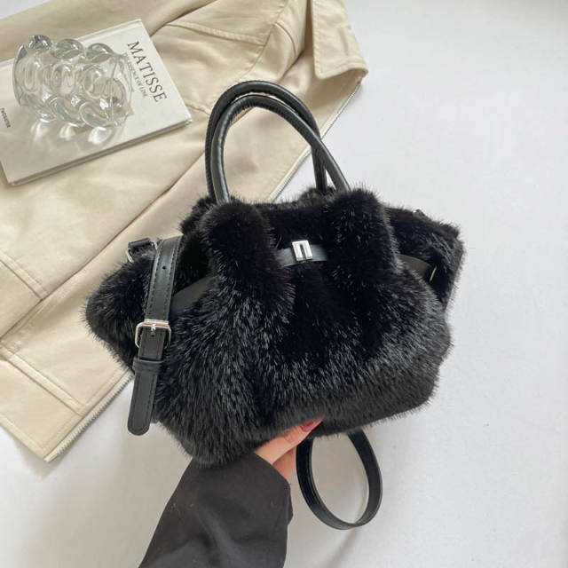 Winter autumn Faux mink fur handbag crossbody bag