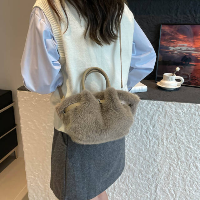 Winter autumn Faux mink fur handbag crossbody bag