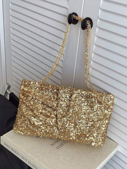 Easy match fold pattern PU leather clutch bag evening bag