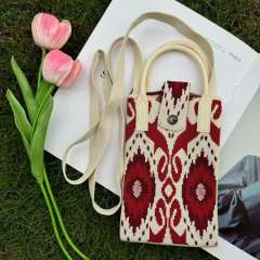 Holiday coloful kniited phone bag crossbody bag