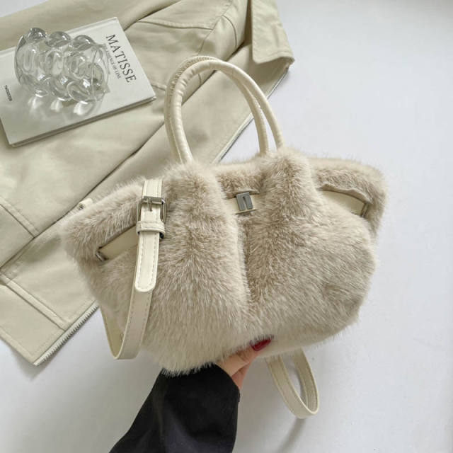 Winter autumn Faux mink fur handbag crossbody bag