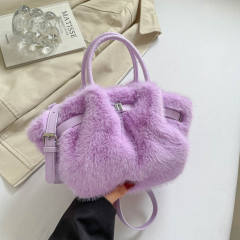 Winter autumn Faux mink fur handbag crossbody bag