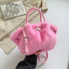 Winter autumn Faux mink fur handbag crossbody bag