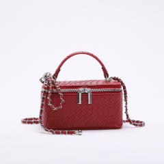 New design quilted pattern box bag chain bag crossbody bag
