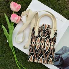 Holiday coloful kniited phone bag crossbody bag