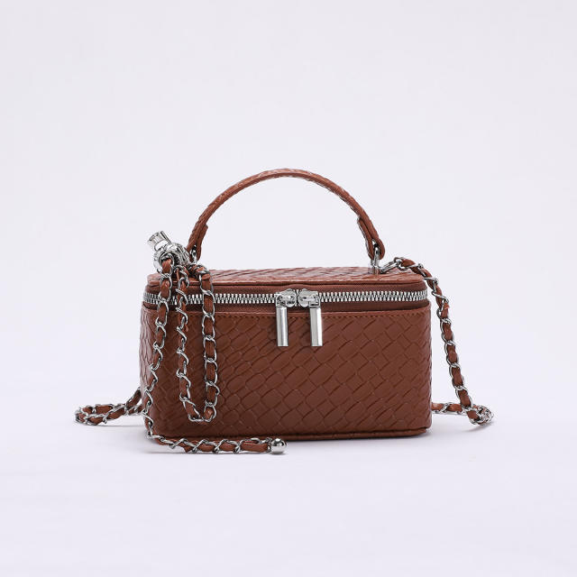 New design quilted pattern box bag chain bag crossbody bag