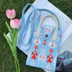 Holiday coloful kniited phone bag crossbody bag