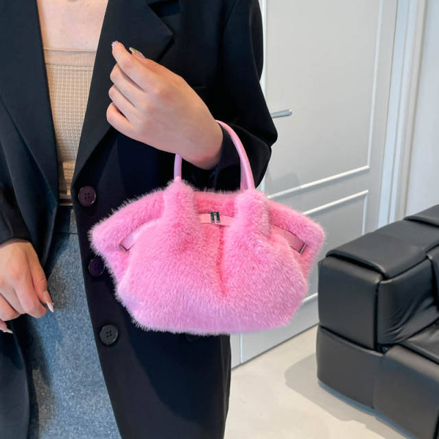 Winter autumn Faux mink fur handbag crossbody bag