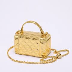 New design quilted pattern box bag chain bag crossbody bag