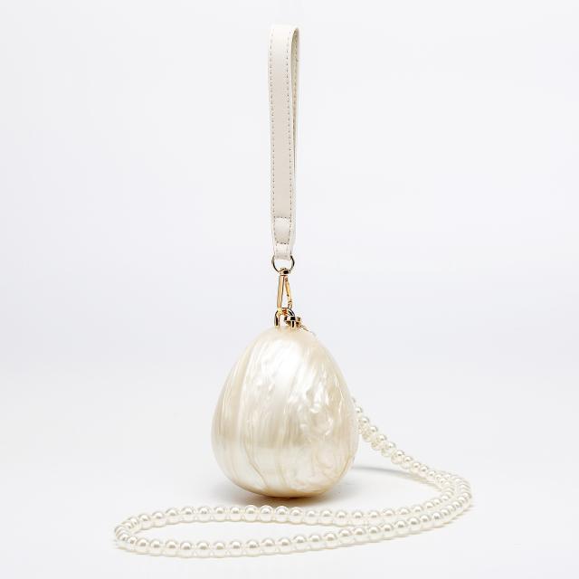 2025 Women's New Shoulder Crossbody Bag Shaped Shell Acrylic Bag Fashion Wedding Dinner Clutch Bag