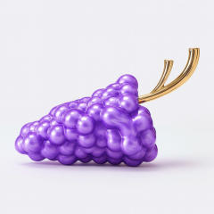 Unique colorful acrylic grape design box bag clutch bag evening bag