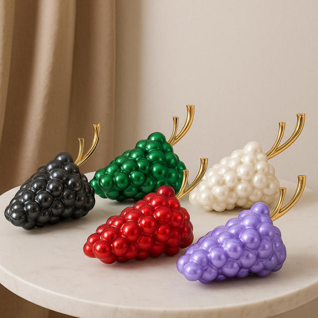 Unique colorful acrylic grape design box bag clutch bag evening bag