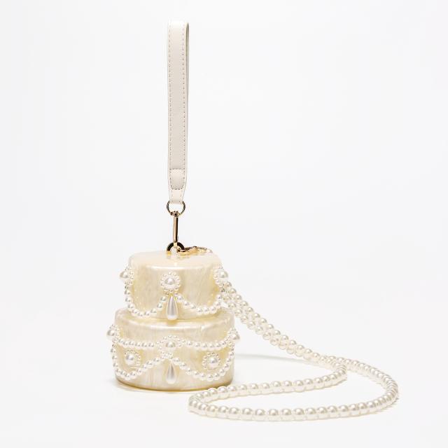 2025 Women's New Shoulder Crossbody Bag Shaped Shell Acrylic Bag Fashion Wedding Dinner Clutch Bag