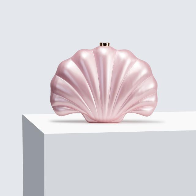 New Shoulder Crossbody Bag Shaped Shell Acrylic Bag Fashion Wedding Dinner Clutch Bag