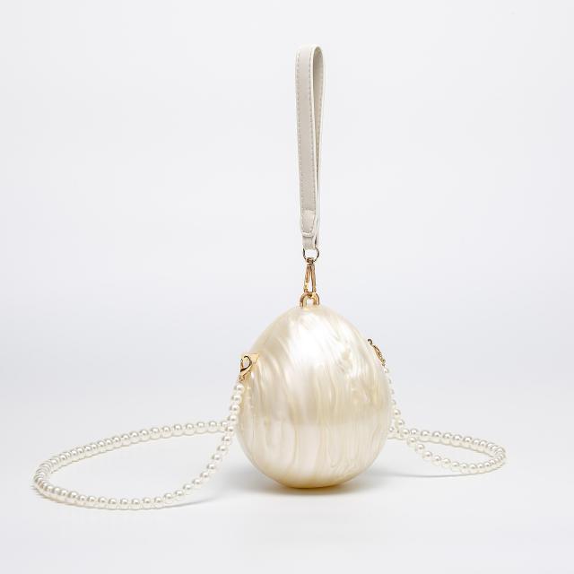 2025 Women's New Shoulder Crossbody Bag Shaped Shell Acrylic Bag Fashion Wedding Dinner Clutch Bag