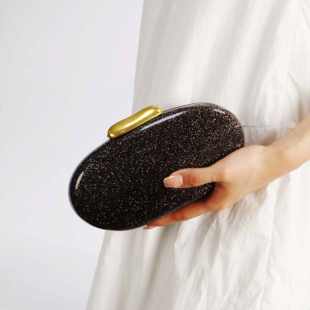 New Shoulder Crossbody Bag Special-Shaped Shell Acrylic Bag Fashion Wedding Dinner Clutch Bag