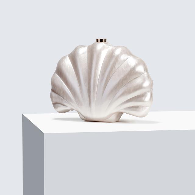New Shoulder Crossbody Bag Shaped Shell Acrylic Bag Fashion Wedding Dinner Clutch Bag