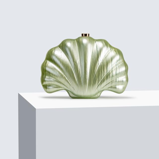 New Shoulder Crossbody Bag Shaped Shell Acrylic Bag Fashion Wedding Dinner Clutch Bag