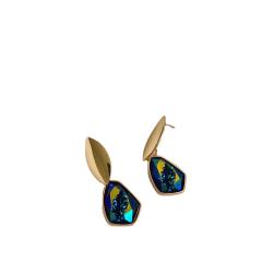 Laser Irregular Colorful Earrings Women's Geometric All-match Ear Jewelry