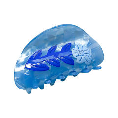 Imitation Acetic Acid Hairpin Grab Clip Cloud Printed Hair claw clips