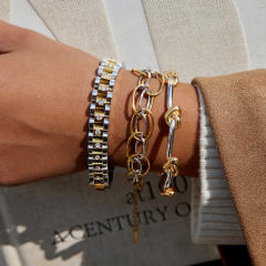18KG mix color thick chain stainless steel bracelet bangle