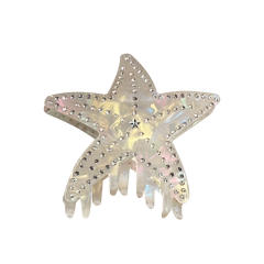 Diamond starfish women hair claw clips
