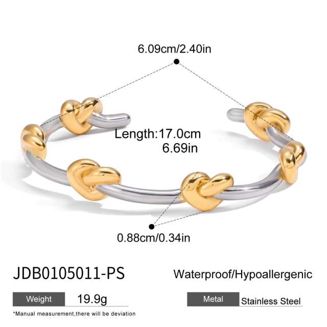 18KG mix color thick chain stainless steel bracelet bangle