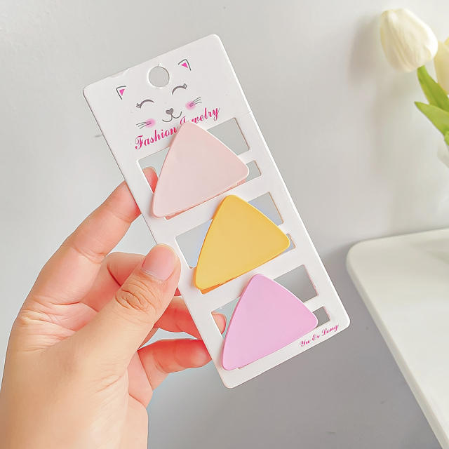 Frosted Candy Color small size Grab Clip suit hair claw clips set