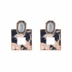Irregular shape acrylic studs earrings collection