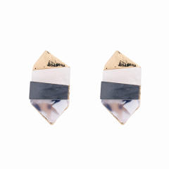 Irregular shape acrylic studs earrings collection