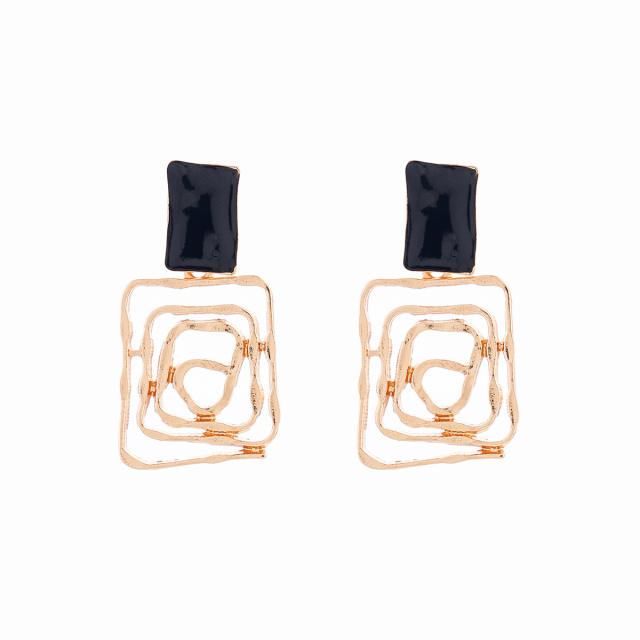 Irregular shape acrylic studs earrings collection