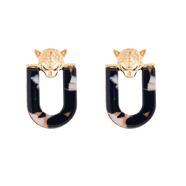 Irregular shape acrylic studs earrings collection
