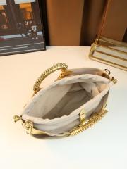 Fashion colorful hollow out fan shape handbag holiday bag