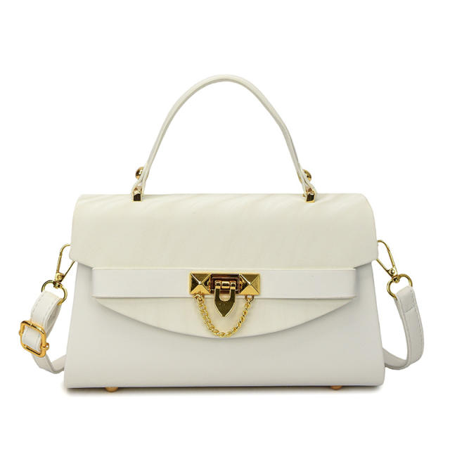 Fashionable multi color PU leather square shape handbag crossbody bag purse bag