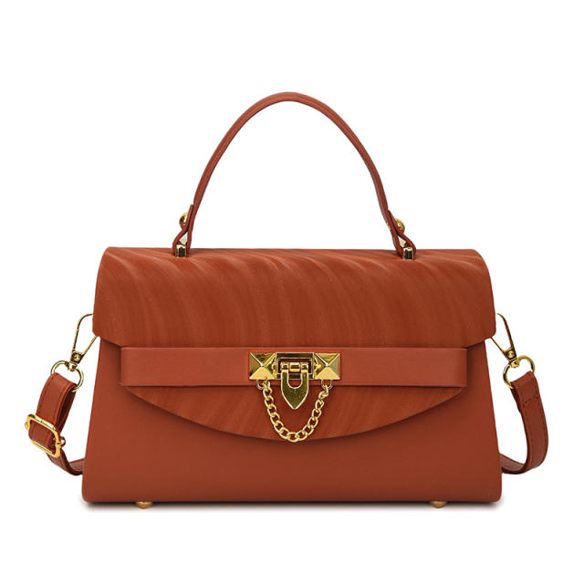 Fashionable multi color PU leather square shape handbag crossbody bag purse bag