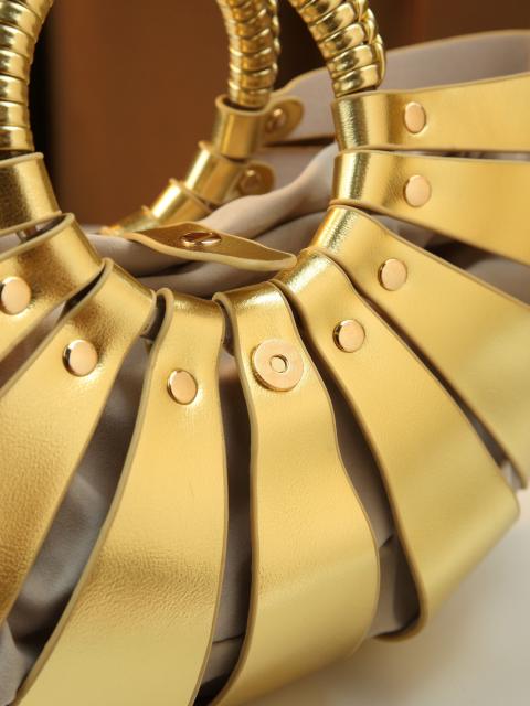 Fashion colorful hollow out fan shape handbag holiday bag