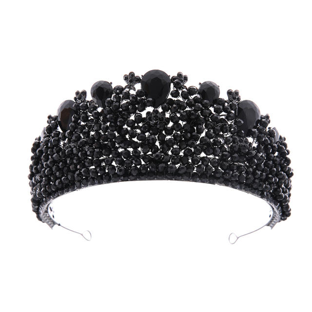 Palace Style Bridal Crown Rhinestone Crown Wedding Tiara Ladies Royal Hair Accessories