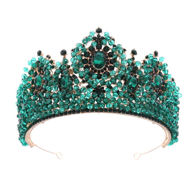 Palace Style Bridal Crown Rhinestone Crown Wedding Tiara Ladies Royal Hair Accessories